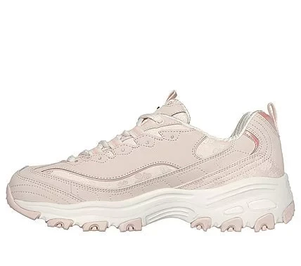 Skechers Women's D'Lites Biggest Fan Sneakers Rose 40 US Size Lace Up Trubuck Leather Mesh Upper Air Cooled Memory Foam Insole Comfortable Fashion Style Casual Shoes 150038 ROS - Skechers - Image 3