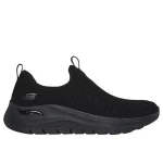 Skechers Women's Arch Fit 2.0 Laceless Comfort Sneakers Black Ombre Stretch Fit Knit Design Size 37.5 - Skechers