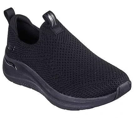 Skechers Women's Arch Fit 2.0 Laceless Comfort Sneakers Black Ombre Stretch Fit Knit Design Size 37.5 - Skechers - Image 3
