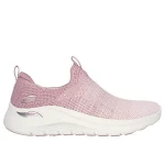 Skechers Women's Arch Fit 2.0 Mauve Comfort Sneakers with Stretch Fit Knit Upper, Removable Arch Fit Insole, and Cushioned Midsole, Size 37.5 - Skechers