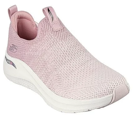 Skechers Women's Arch Fit 2.0 Mauve Comfort Sneakers with Stretch Fit Knit Upper, Removable Arch Fit Insole, and Cushioned Midsole, Size 37.5 - Skechers - Image 3
