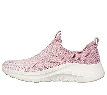Skechers Women's Arch Fit 2.0 Mauve Comfort Sneakers with Stretch Fit Knit Upper, Removable Arch Fit Insole, and Cushioned Midsole, Size 37.5 - Skechers - Image 4