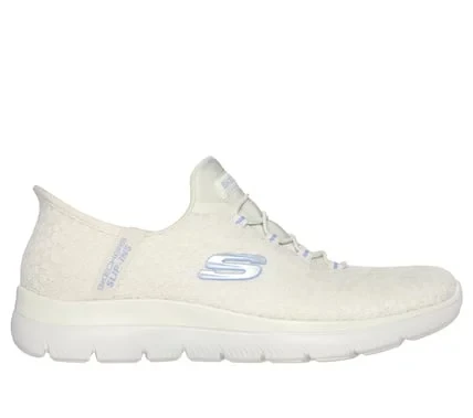 Skechers Women's Summits Bungee No Tie Walking Shoes Off White 37.5 - Skechers - Image 2