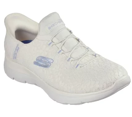 Skechers Women's Summits Bungee No Tie Walking Shoes Off White 37.5 - Skechers - Image 3
