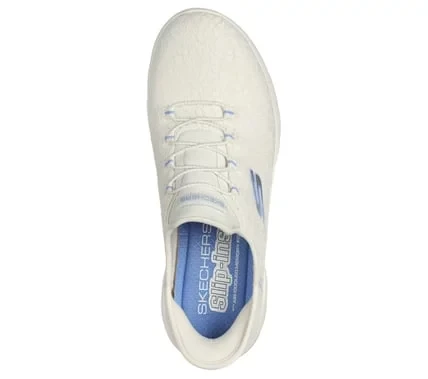 Skechers Women's Summits Bungee No Tie Walking Shoes Off White 37.5 - Skechers - Image 4