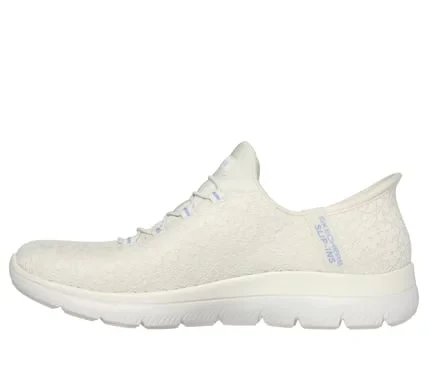 Skechers Women's Summits Bungee No Tie Walking Shoes Off White 37.5 - Skechers - Image 5