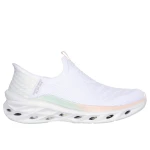 Skechers Women's Glide Step Swift Walking Shoes White Leather 37.5 Lightweight Comfortable Sneakers Featuring Arch Fit Technology and Slip In Design for Everyday Wear and Support - Skechers