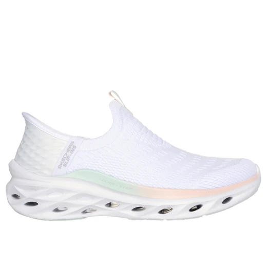 Skechers Women's Glide Step Swift Walking Shoes White Leather 37.5 Lightweight Comfortable Sneakers Featuring Arch Fit Technology and Slip In Design for Everyday Wear and Support - Skechers - Image 2