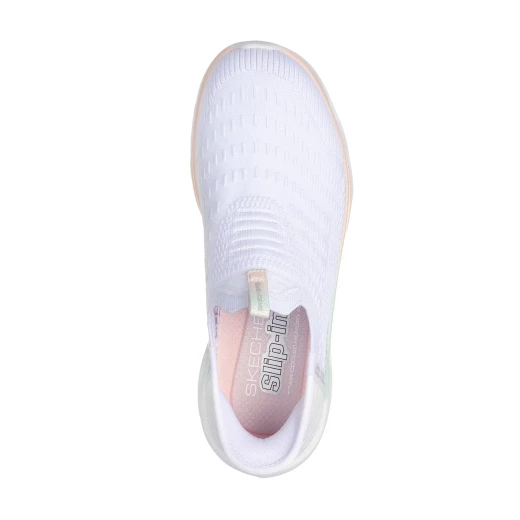 Skechers Women's Glide Step Swift Walking Shoes White Leather 37.5 Lightweight Comfortable Sneakers Featuring Arch Fit Technology and Slip In Design for Everyday Wear and Support - Skechers - Image 4