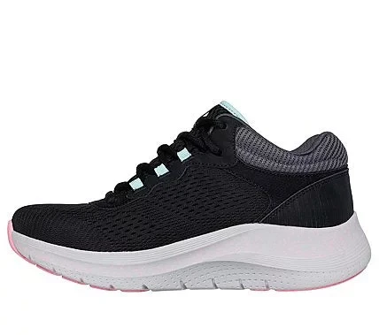 Skechers Women's Arch Fit 2.0 Rainy Days Waterproof Lace Up Shoes with Breathable Mesh Upper and Removable Arch Fit Insole Size 37 Black - Skechers - Image 6