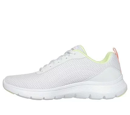 Skechers Women's Flex Appeal 5.0 New Thrive Athletic Training Shoes White Mesh Upper Vegan Lace Up Style with Air Cooled Memory Foam Insole Size 38.5 - Skechers - Image 3