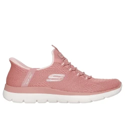 Skechers Women's Summits Dream Chaser Slip On Shoes Rust Color 37 Engineered Mesh Upper Hands Free Slip Ins Air Cooled Memory Foam Insole Everyday Comfort Vegan Design