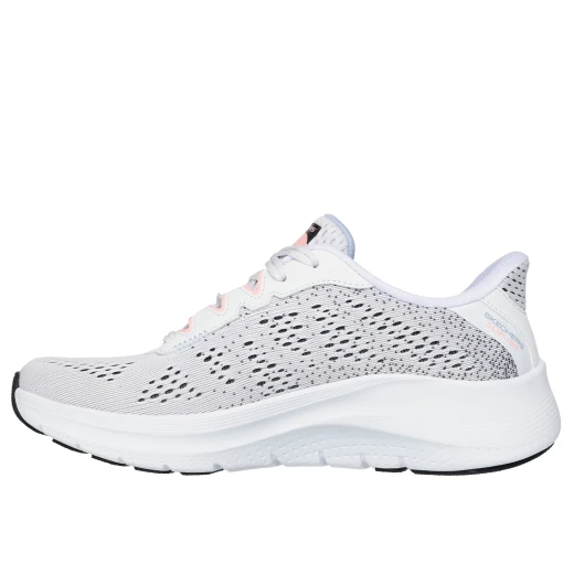 Skechers Arch Fit 2.0 Women's Fresh Space Slip On Sneakers White with Adjustable Laces Vegan Design Featuring Arch Fit Insole Size 39.5 Comfortable and Stylish - Skechers - Image 5