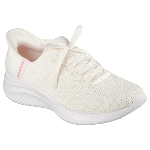 Skechers Women's Ultra Flex 3.0 Slip-ins Elevated Motion Sneakers with Hands Free Design Featuring a Stretch Fit Knit Upper and Air Cooled Memory Foam Insole Size 37 Natural Color - Skechers - Image 2