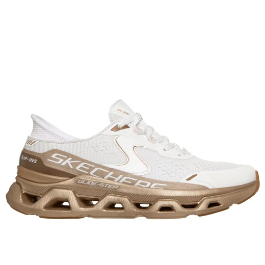 Skechers Women's Glide-Step Altus Slip-on Starlight Shine Athletic Shoes with Air-Cooled Memory Foam and Metallic 37/White - Skechers - Image 2