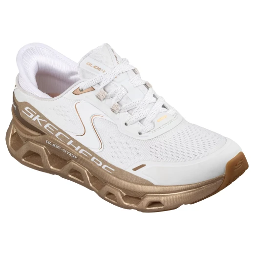 Skechers Women's Glide Step Altus Slip-ins Starlight Shine Sneakers White 36 with Air Cooled Memory Foam Insole and Adjustable Laces for Easy Comfort and Support - Skechers - Image 3