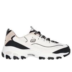 Skechers Women's D'Lites Retro Rewind Sneakers Natural Color Size 40 with Air Cooled Memory Foam Insole Comfortable Lace Up Fashion Shoes for Women