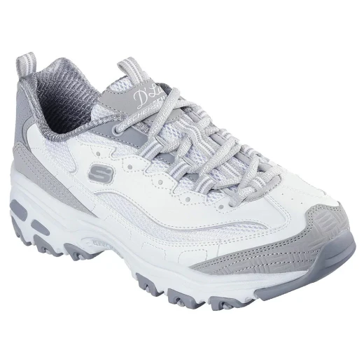 Skechers D'Lites Retro Rewind Women's Fashion Sneakers White Color with Air-Cooled Memory Foam Insole Lace Up Design Size 39 EU - Skechers - Image 3