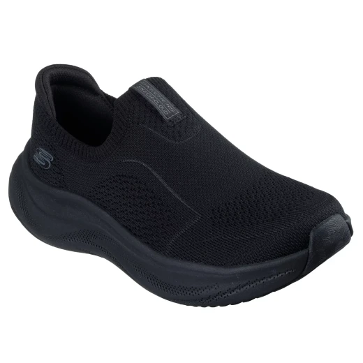 Skechers Women's Skech Cloud Slip On Sneakers Black 40 Featuring Stretch Knit Upper, Air Cooled Memory Foam Insole, And Flexible Traction Outsole For All Day Comfort 155 - Skechers - Image 3