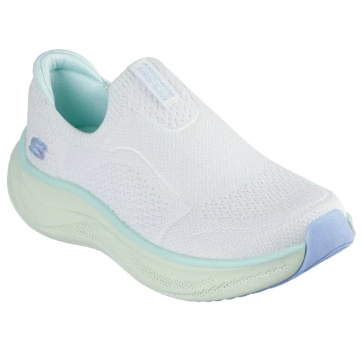 Skechers Women's Skech Cloud Slip On Sneakers Beige Color 38 EU Engineered Stretch Knit Upper Air Cooled Memory Foam Insole Flexible Traction Outsole Comfortable - Skechers - Image 3