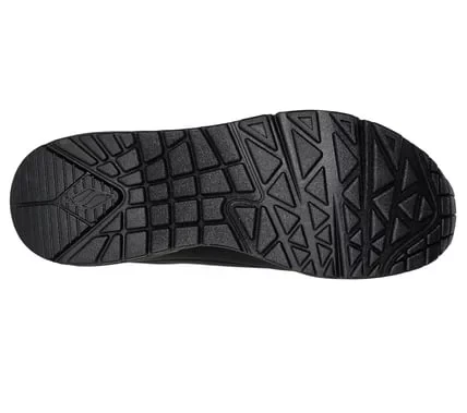 Skechers Women's Uno Shimmer Away Slip On Fashion Sneaker with Metallic Trim, Air-Cooled Memory Foam Insole, and Skech Air Midsole Size 40 Black - Skechers - Image 6