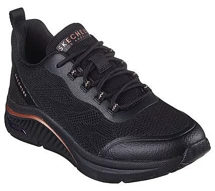 Skechers Arch Fit S Miles Sonrisas Women's Black Knit Sneakers Size 40 - Skechers - Image 2