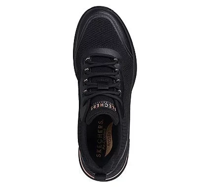 Skechers Arch Fit S Miles Sonrisas Women's Black Knit Sneakers Size 40 - Skechers - Image 3