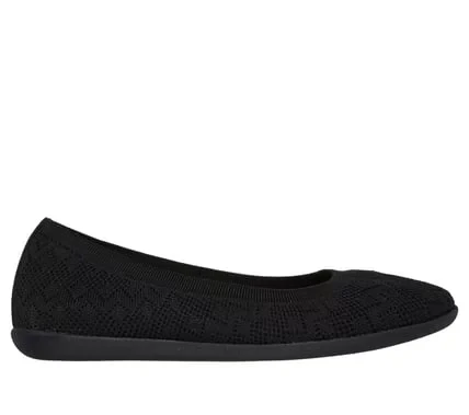 Skechers Cleo Sport Daring Spirit Women's Flats Black Size 37.5 Eco Friendly