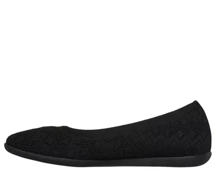 Skechers Cleo Sport Daring Spirit Women's Flat Black Crochet Knit 40 - Skechers - Image 5
