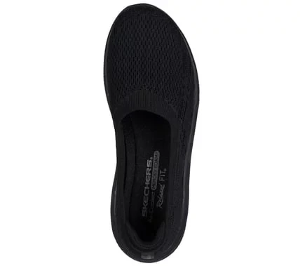 Skechers Women's Modern D'Lux Brunch Bubbles Loafer Shoes Black Textured Knit Upper with Air Cooled Memory Foam Insole Supportive Comfort for Walking Size 37.5 - Skechers - Image 4