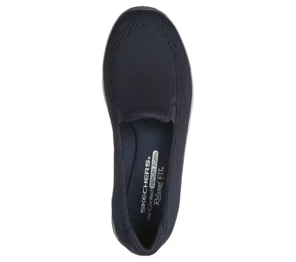 Skechers Women's Reggae Fest Willows Vibe Navy Blue Slip On Shoes With Air Cooled Memory Foam Insole Comfortable Stylish 37 / Navy - Skechers - Image 9