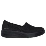 حذاء سكيتشرز ارش فيت لاجونا ادور هير نسائي أسود اللون بتصميم مريح بتقنية ستريتش فيت مع نعل داخلي قابل للإزالة ارش فيت مقاس 38 يوفر راحة طوال اليوم وأناقة كلاسيكية - سكيتشرز