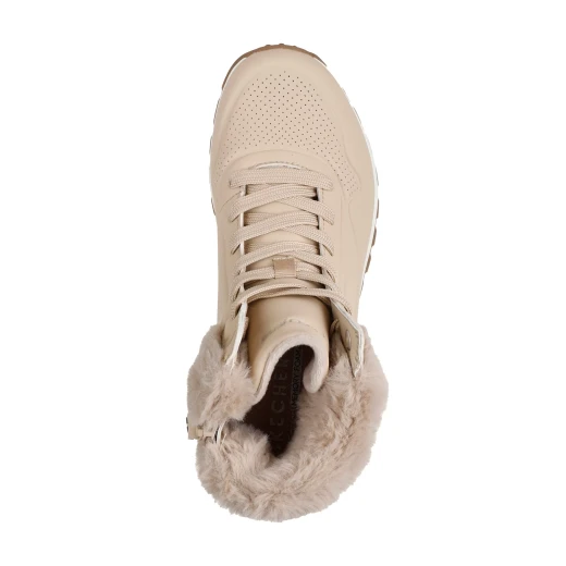 Skechers Street UNO Rugged Galactic Heights Women's Fashion Sneaker Boot with Faux Fur Trim and Air Cushioned Midsole Size 37.5 Off White - Skechers - Image 5