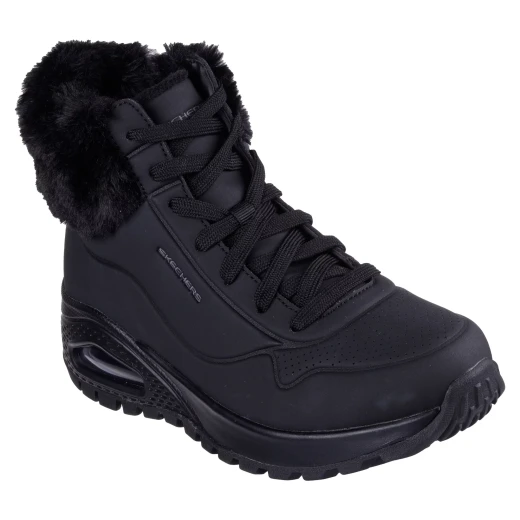 Skechers Street UNO Rugged Galactic Heights Women's Fashion Sneaker Boot with Faux Fur Trim and Air Cushioned Midsole Size 37.5 Off White - Skechers - Image 9