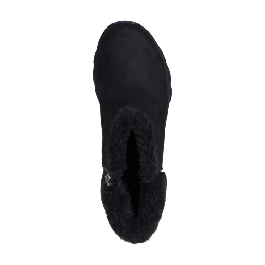 Skechers Women's Escape Plan Cozy Collab Ankle Boot 37.5 Black Water Repellent Synthetic Microleather with Faux Fur Trim and Air Cooled Memory Foam Insole 167413BBK - Skechers - Image 3