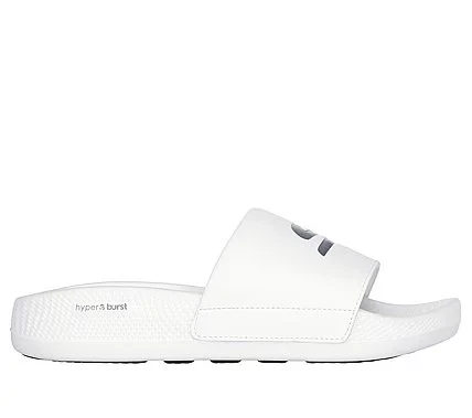 Skechers Women's Hyper Slide Sandals White HYPER BURST Cushioning 41 - Skechers - Image 2