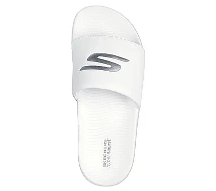 Skechers Women's Hyper Slide Sandals White HYPER BURST Cushioning 41 - Skechers - Image 4