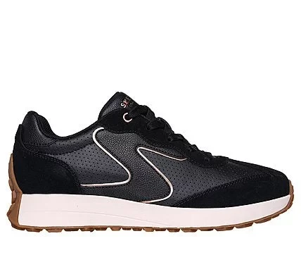 Skechers Street Women's Gusto Fashion Sneakers Black 37.5 US Size Featuring Perforated Duraleather Upper, Suede Overlays, and Rose Gold Trim with Air Cooled Memory Foam Insole Skechers Street Women's Gusto Fashion Sneakers Black 37.5 US Size Featuring Perforated Duraleather Upper, Suede Overlays, and Rose Gold Trim with Air Cooled Memory Foam Insole