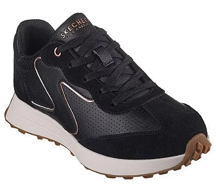 Skechers Street Women's Gusto Fashion Sneakers Black 37.5 US Size Featuring Perforated Duraleather Upper, Suede Overlays, and Rose Gold Trim with Air Cooled Memory Foam Insole - Skechers - Image 4