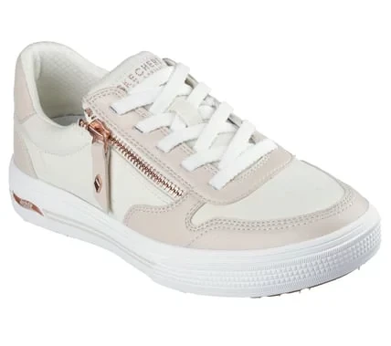Skechers Women's Arch Fit Arcade Meet Ya There Sneakers Off White Canvas Upper No Tie Fit Design Removable Arch Fit Insole Lightweight Cushioned Midsole Size 40 - Skechers - Image 3