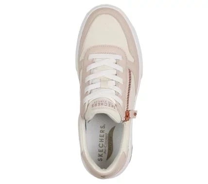 Skechers Women's Arch Fit Arcade Meet Ya There Sneakers Off White Canvas Upper No Tie Fit Design Removable Arch Fit Insole Lightweight Cushioned Midsole Size 40 - Skechers - Image 4