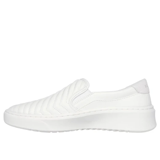 Skechers Court Break Women's Sneakers White 37.5 Laceless Vegan Design Breathable Engineered Rib Knit Upper Air-Cooled Memory Foam Insole Court Style Midsole Casual Comfort Shoes - Skechers - Image 10