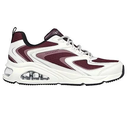 Skechers Women's Tres-Air Uno Burgundy Athletic Sneakers with Skech-Air Airbag Midsole and Air-Cooled Memory Foam Insole Size 40 Street Style Lace Up Shoes - Skechers - Image 2