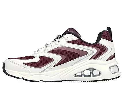 Skechers Women's Tres-Air Uno Burgundy Athletic Sneakers with Skech-Air Airbag Midsole and Air-Cooled Memory Foam Insole Size 40 Street Style Lace Up Shoes - Skechers - Image 3