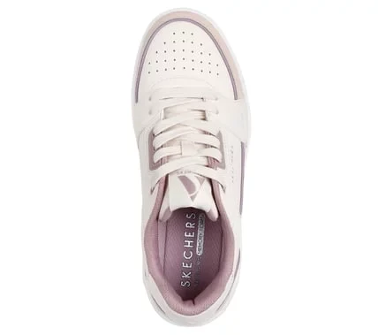 Skechers Women's Uno Courted Style Blush Pink Leather Sneakers with Air-Cooled Memory Foam Insole and Skech-Air Midsole Size 39 for Women - Skechers - Image 4
