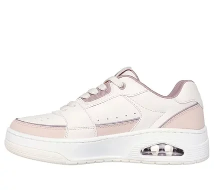 Skechers Women's Uno Courted Style Blush Pink Leather Sneakers with Air-Cooled Memory Foam Insole and Skech-Air Midsole Size 39 for Women - Skechers - Image 5