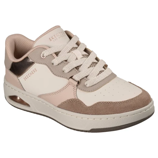 Skechers Street Uno CTL Women's Sneakers Taupe 41 Court Style Suede Uppers with Metallic Details Lace Up Design Sporty and Stylish Comfortable Footwear - Skechers - Image 3