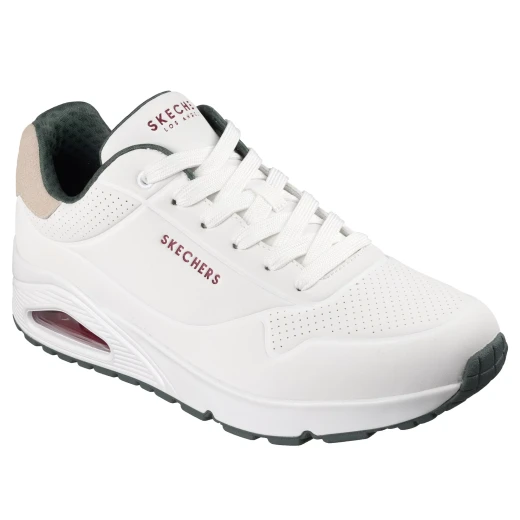Skechers Men's Uno Suited On Air Lace-Up Sporty Jogger Sneakers White Size 41 - Skechers - Image 3
