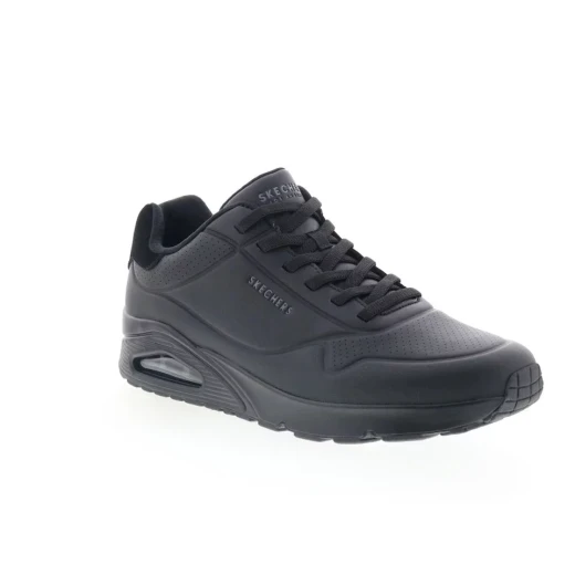 Skechers Street UNO Tailored Air Men's Sneakers Black 41 Featuring No Tie Fit, Air-Cooled Memory Foam Insole, and Skech Air Visible Airbag Midsole Comfortable Sporty Style - Skechers - Image 3