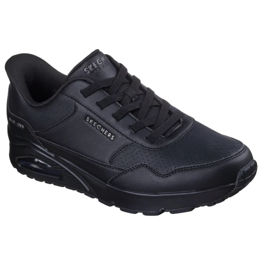 Skechers Street Men's Uno Slip-ins Banksia Luxe Black Fashion Sneakers Featuring Air-Cooled Memory Foam and Skech-Air Technology, Men's Size 40 - Skechers - Image 3